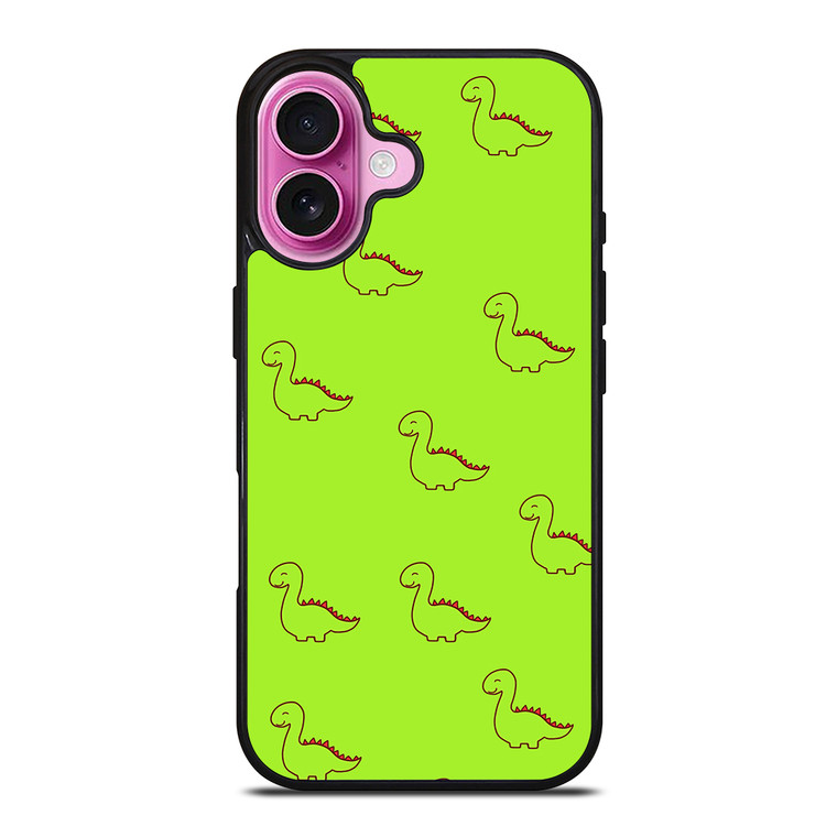 DINOSAUR GREEN iPhone 16 Plus Case Cover