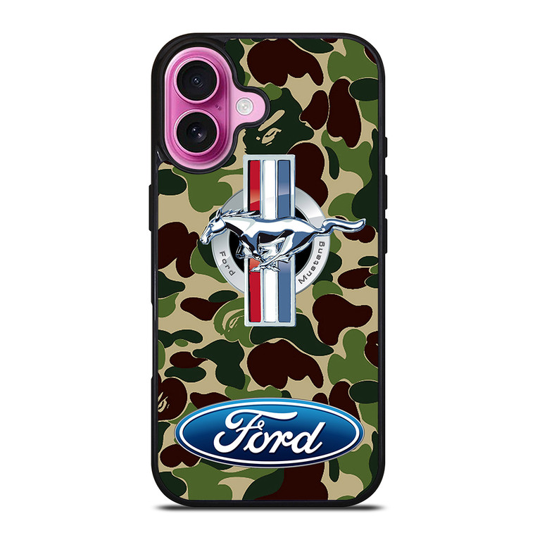 FORD MUSTANG BAPE iPhone 16 Plus Case Cover