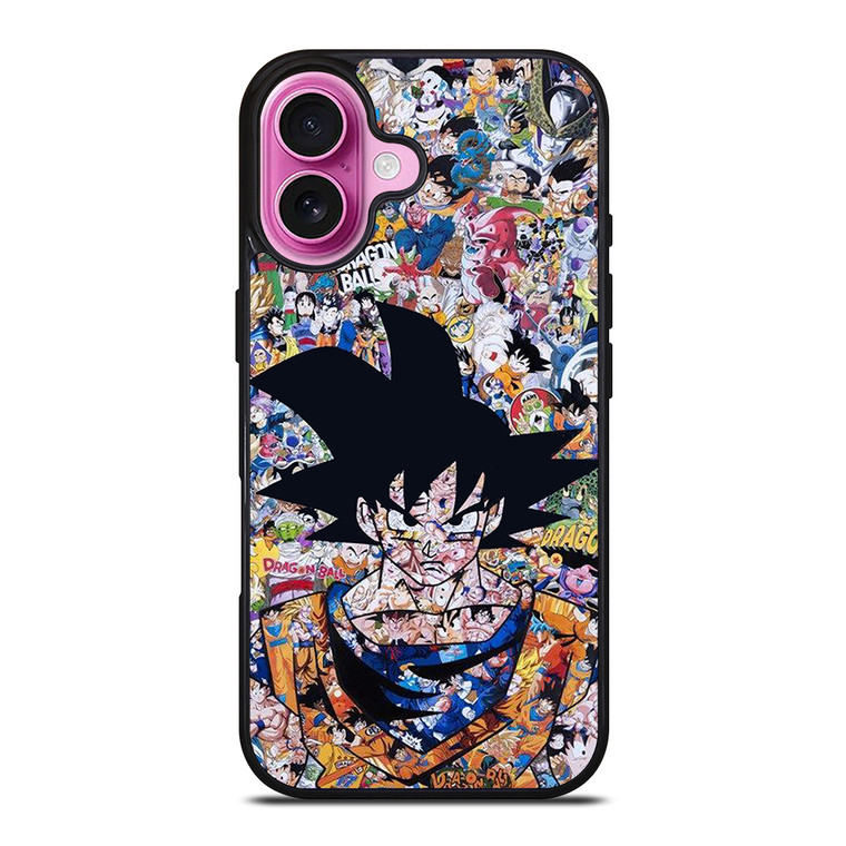 GOKU DRAGON BALL COLLAGE iPhone 16 Plus Case Cover