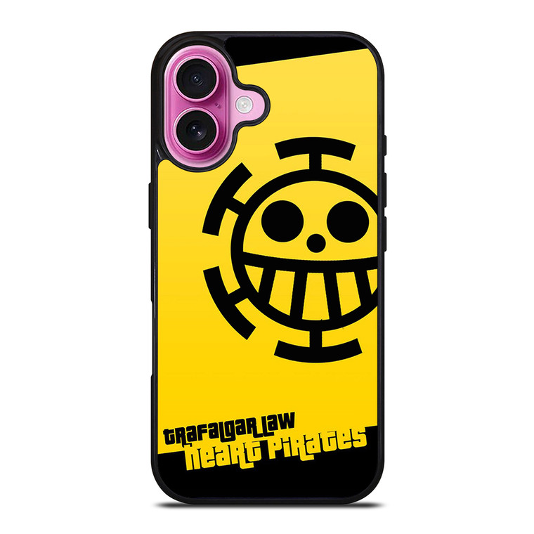 HEART PIRATES TRAFALGAR LAW ONE PIECE iPhone 16 Plus Case Cover