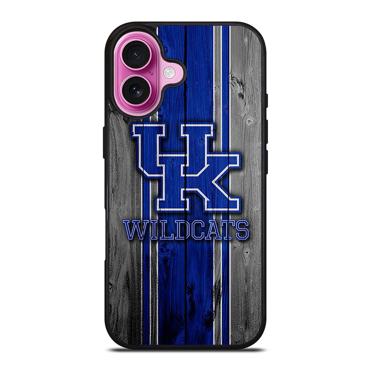 KENTUCKY WILDCATS WOODEN iPhone 16 Plus Case Cover