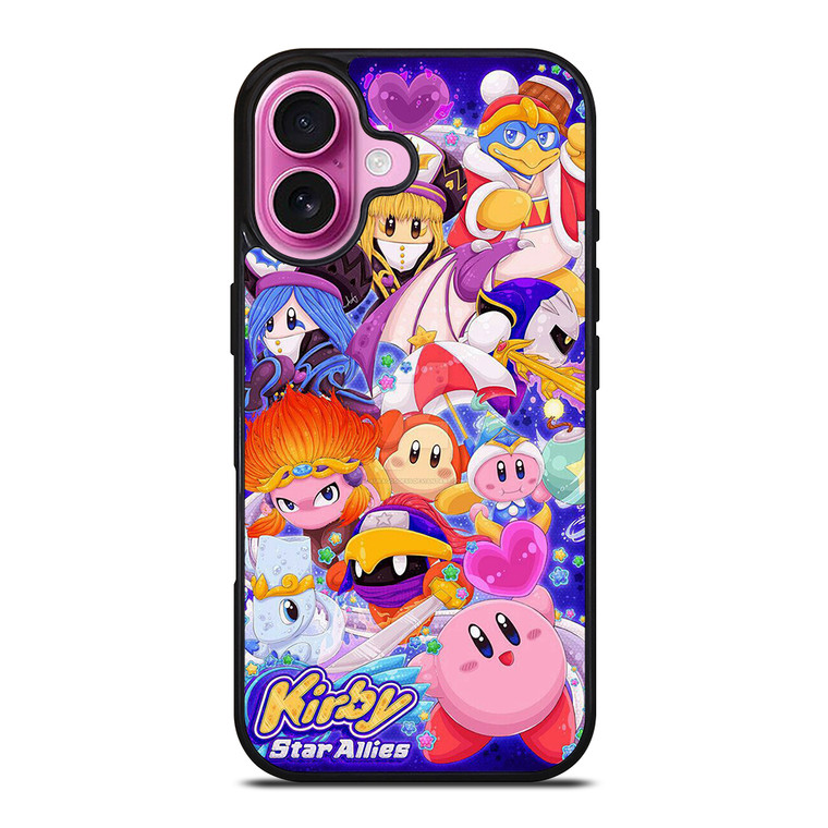 KIRBY DRAW CHARACTER iPhone 16 Plus Case Cover