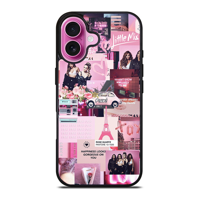 LITTLE MIX PINK COLLAGE iPhone 16 Plus Case Cover LITTLE MIX PINK COLLAGE iPhone 16 Plus Case Cover