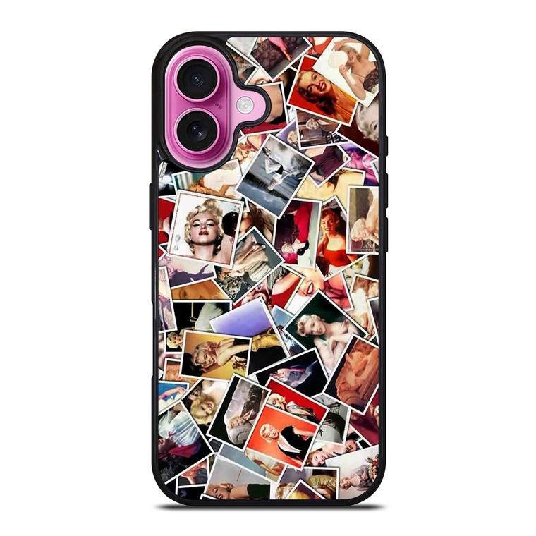 MARILYN MONROE POSE COLLAGE iPhone 16 Plus Case Cover
