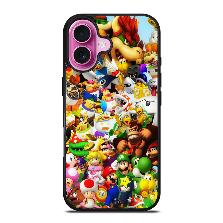 MARIO BROS ALL CHARACTER iPhone 16 Plus Case Cover
