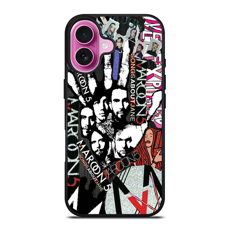 MAROON 5 COLLAGE iPhone 16 Plus Case Cover