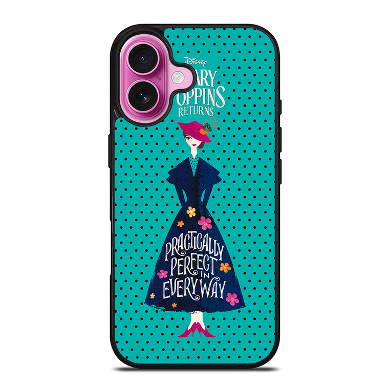 MARY POPPINS CLIPART iPhone 16 Plus Case Cover