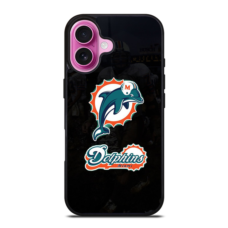 MIAMI DOLPHINS NFL ICON 1 iPhone 16 Plus Case Cover