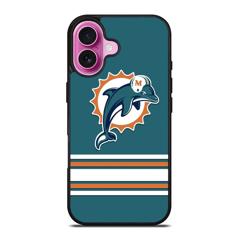 MIAMI DOLPHINS NFL ICON 2 iPhone 16 Plus Case Cover