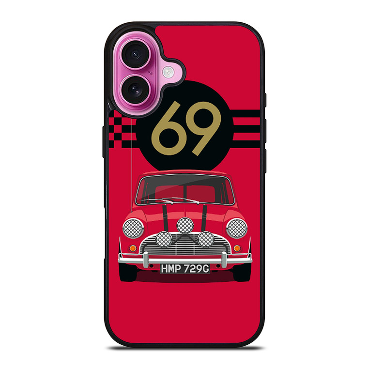 MINI COOPER RED 69 iPhone 16 Plus Case Cover