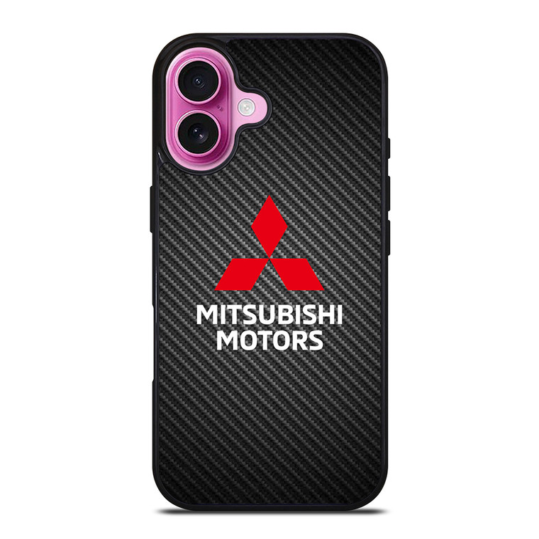 MITSUBISHI MOTORS CARBON LOGO iPhone 16 Plus Case Cover
