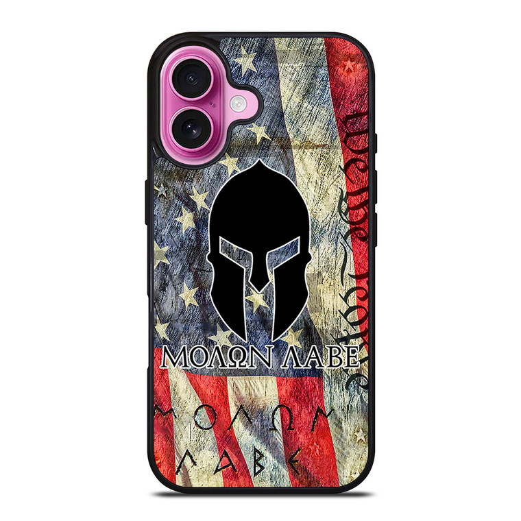 MOLON LABE AMERICAN FLAG iPhone 16 Plus Case Cover