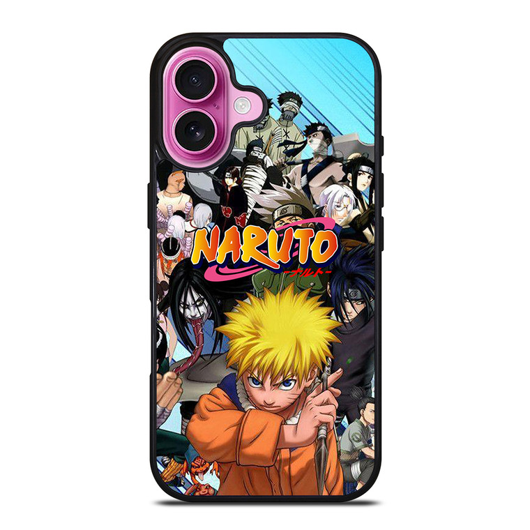 NARUTO ALL CHARACTERS ANIME 1 iPhone 16 Plus Case Cover