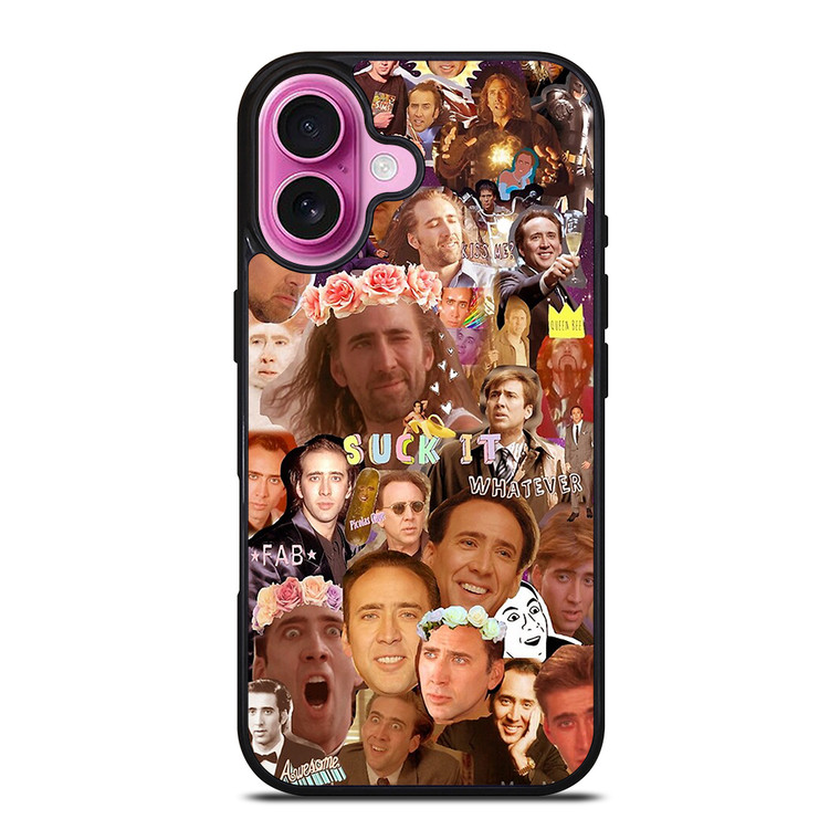 NICOLAS CAGE COLLAGE 2 iPhone 16 Plus Case Cover