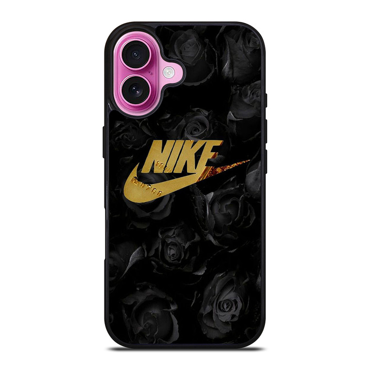 NIKE GOLD FLOWER iPhone 16 Plus Case Cover NIKE GOLD FLOWER iPhone 16 Plus Case Cover