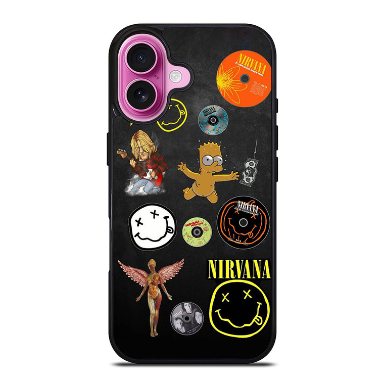 NIRVANA ROCK BAND ART iPhone 16 Plus Case Cover