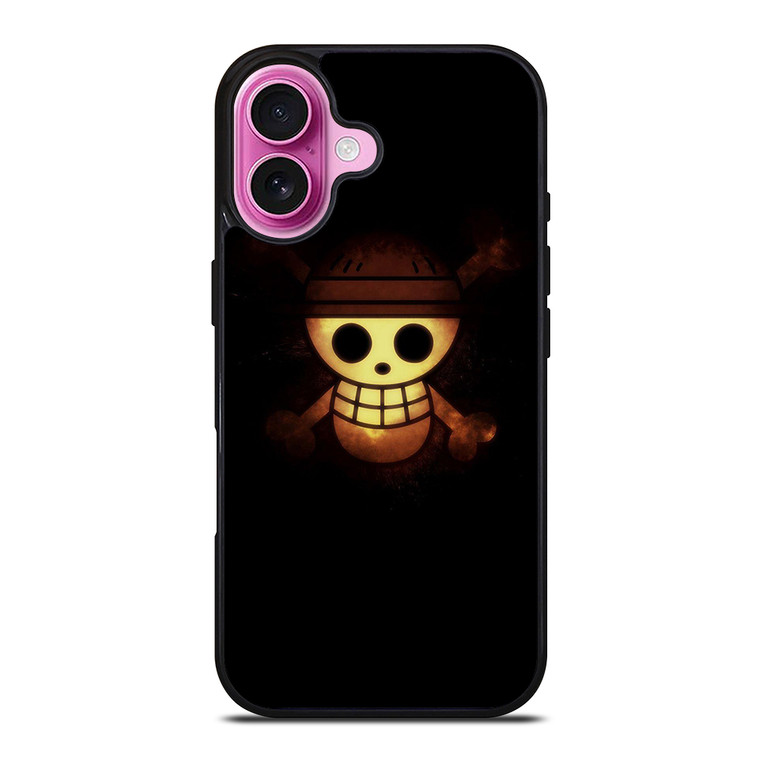 ONE PIECE STRAW HAT GOLD LOGO iPhone 16 Plus Case Cover ONE PIECE STRAW HAT GOLD LOGO iPhone 16 Plus Case Cover