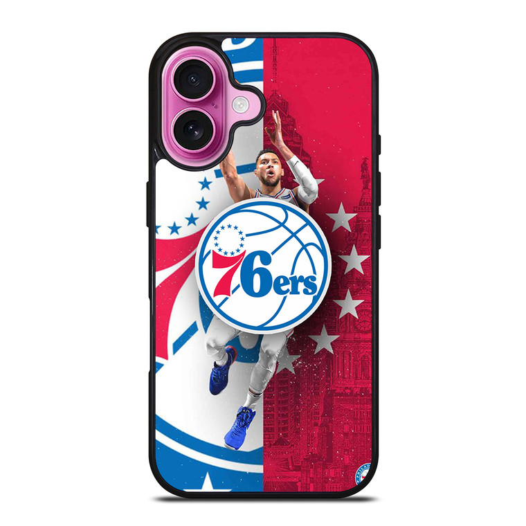 PHILADELPHIA 76ERS NBA iPhone 16 Plus Case Cover PHILADELPHIA 76ERS NBA iPhone 16 Plus Case Cover