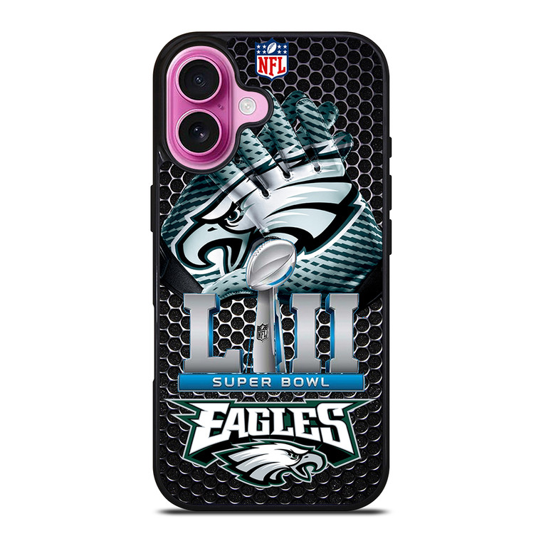 PHILADELPHIA EAGLES LII CHAMP iPhone 16 Plus Case Cover