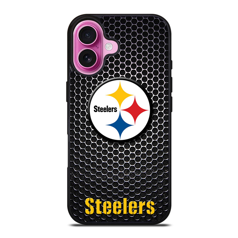 PITTSBURGH STEELERS METAL iPhone 16 Plus Case Cover