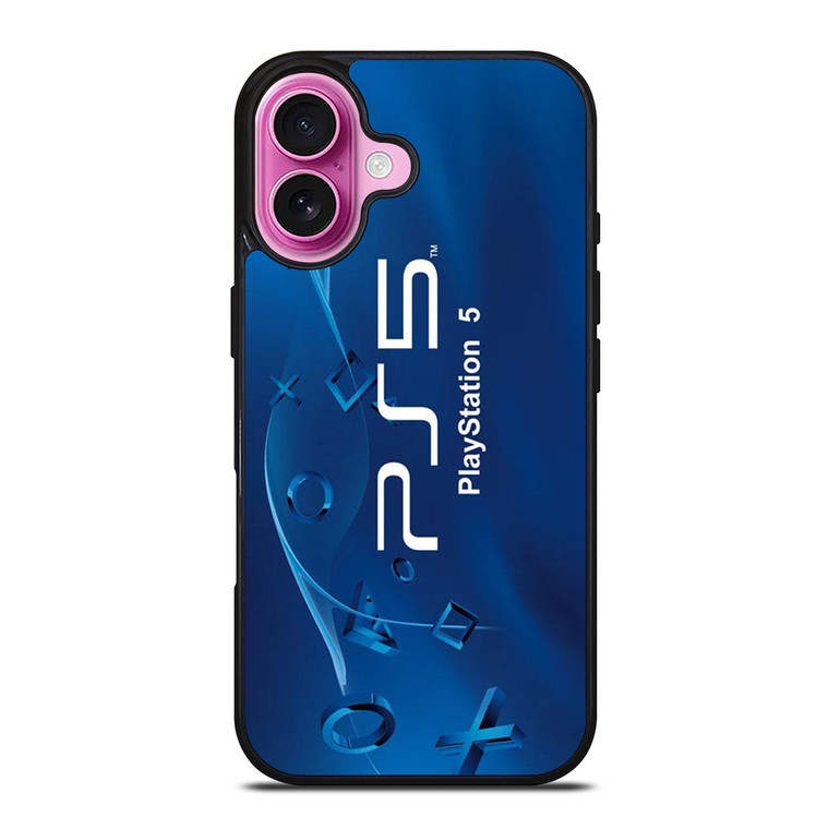 PS5 PLAYSTATION 5 LOGO iPhone 16 Plus Case Cover