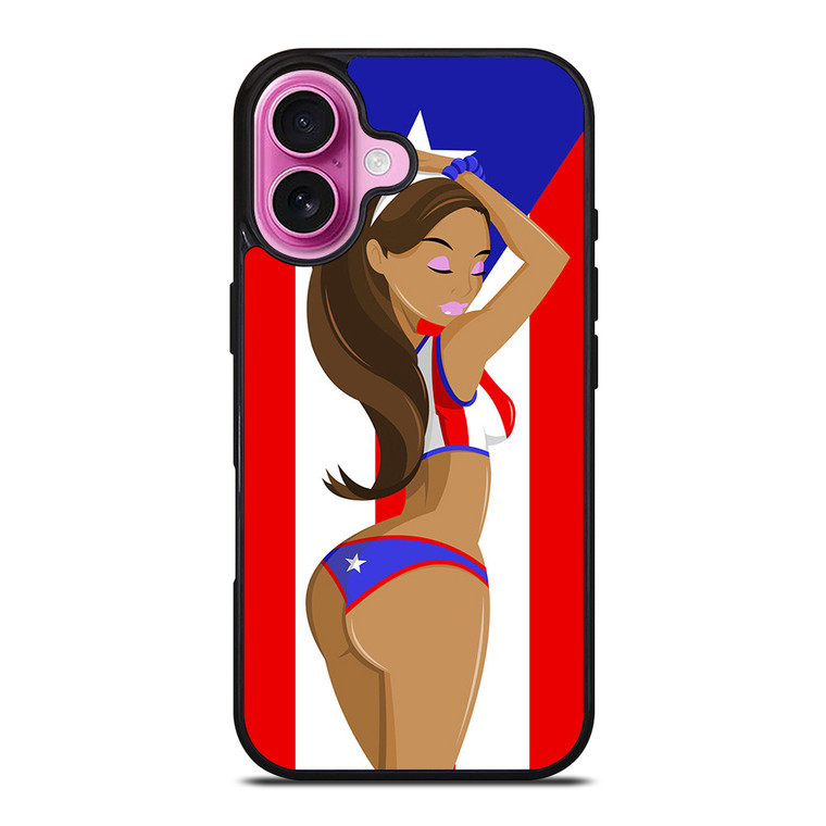 PUERTO RICO GIRL iPhone 16 Plus Case Cover