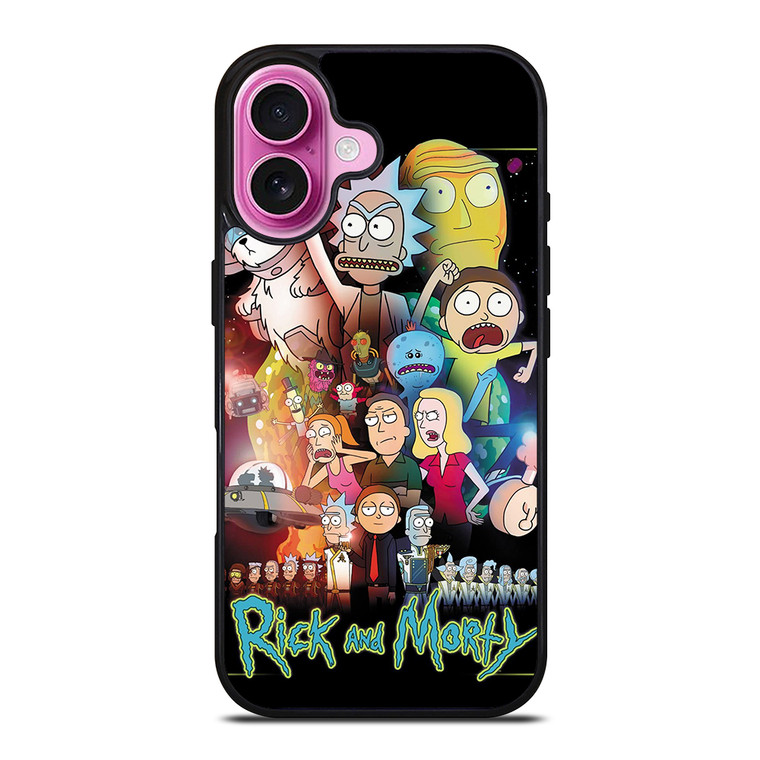 RICK AND MORTY COLLAGE NEW iPhone 16 Plus Case Cover