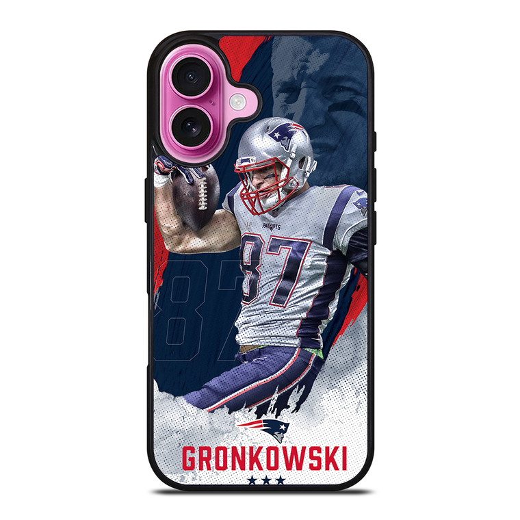 ROB GRONKOWSKI PATRIOTS 87 iPhone 16 Plus Case Cover