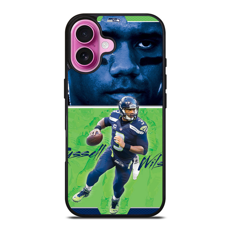 RUSSELL WILSON SEAHAWKS FOOTBALL iPhone 16 Plus Case Cover