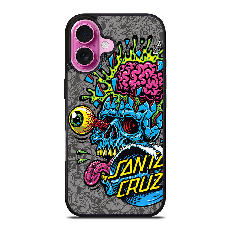 SANTA CRUZ SKATEBOARDS SKULL iPhone 16 Plus Case Cover