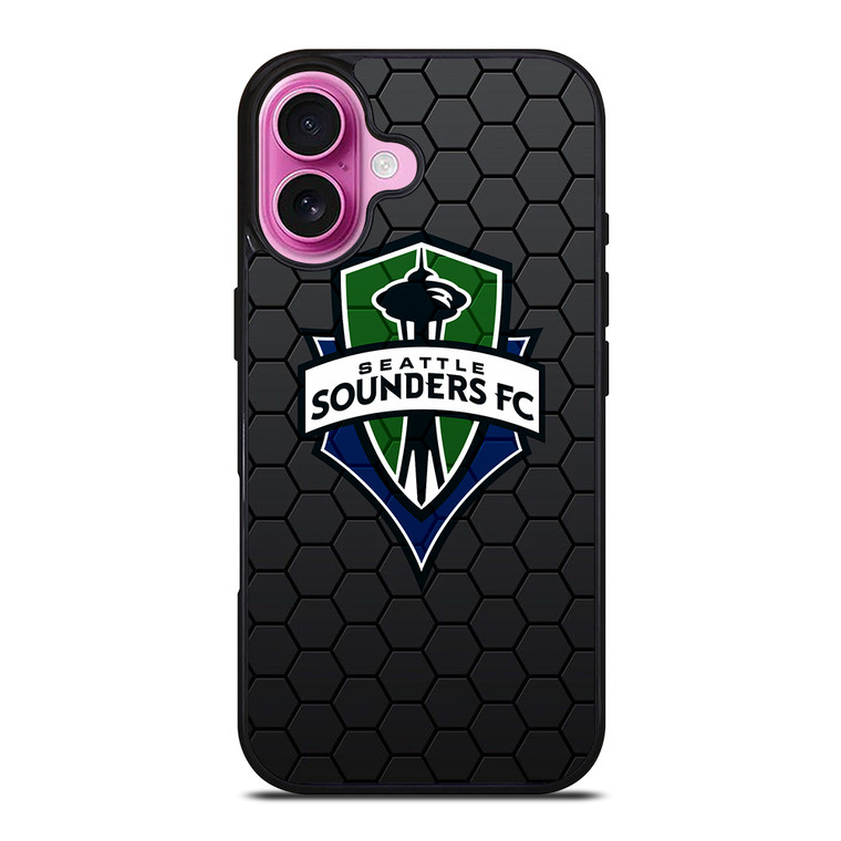 SEATTLE SOUNDERS HEXAGON iPhone 16 Plus Case Cover