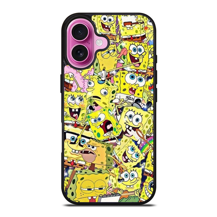SPONGEBOB COLLAGE iPhone 16 Plus Case Cover