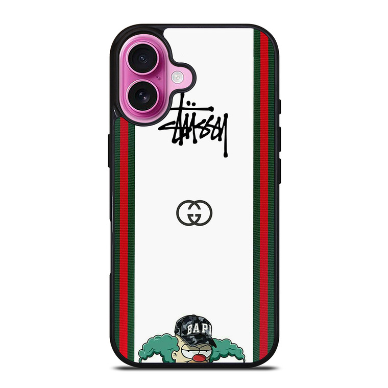 STUSSY X BAPE iPhone 16 Plus Case Cover STUSSY X BAPE iPhone 16 Plus Case Cover