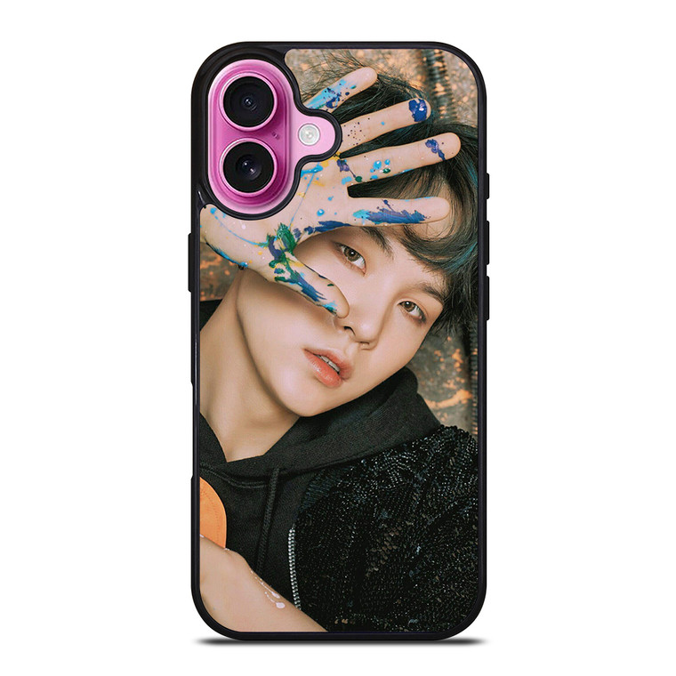SUGA BTS BANGTAN BOYS FACE iPhone 16 Plus Case Cover