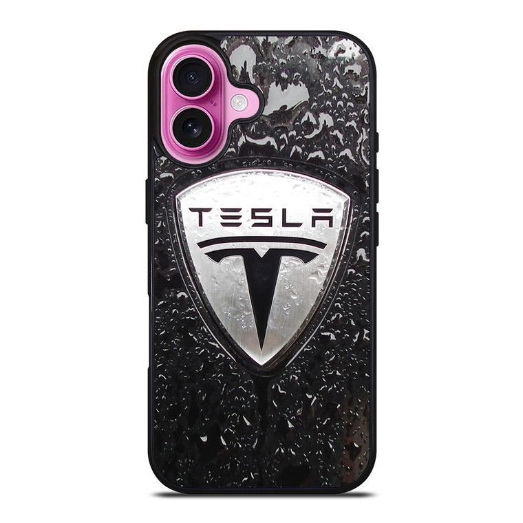 TESLA RAINDROP LOGO iPhone 16 Plus Case Cover