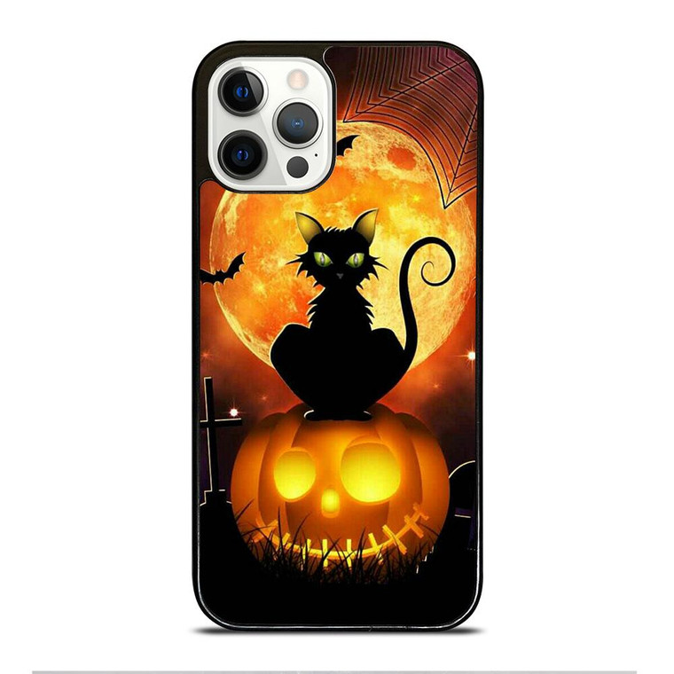 HALLOWEEN BLACK CAT iPhone 12 Pro Case Cover