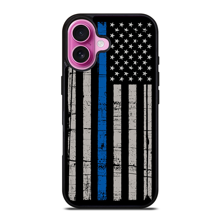 THIN BLUE LINE USA iPhone 16 Plus Case Cover