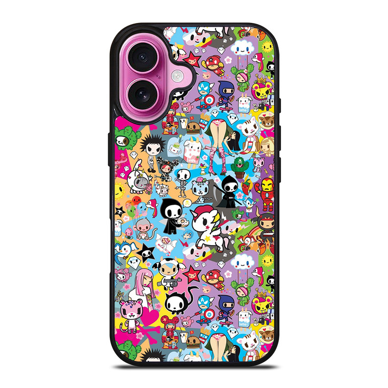 TOKIDOKI UNICORNO COLLAGE iPhone 16 Plus Case Cover
