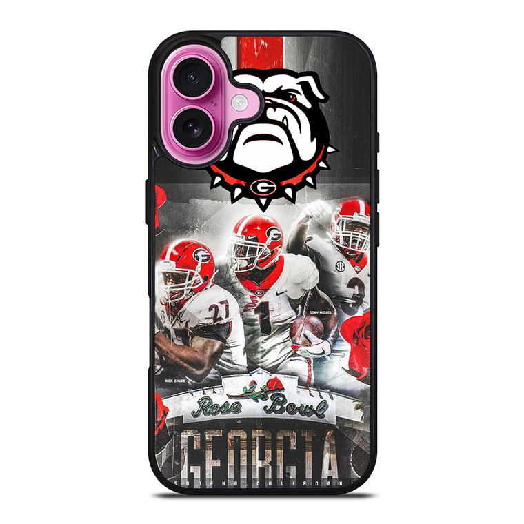 UGA GEORGIA BULLDOGS ROSE BOWL iPhone 16 Plus Case Cover