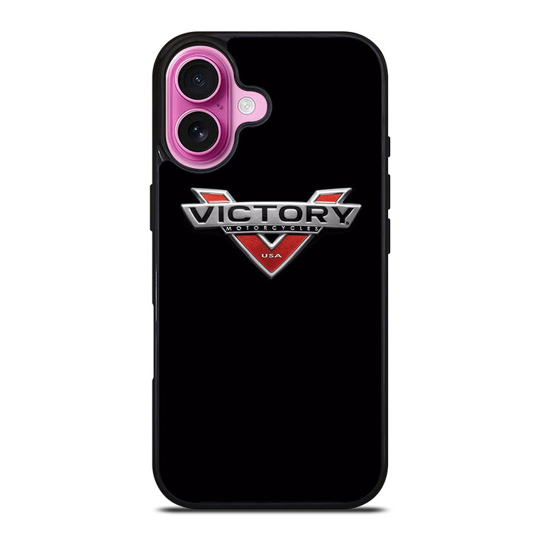 VICTORY BLACK LOGO iPhone 16 Plus Case Cover