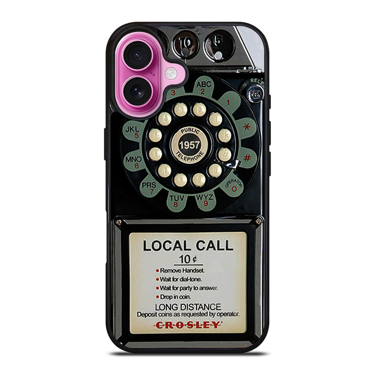 VINTAGE RETRO PAYPHONE iPhone 16 Plus Case Cover