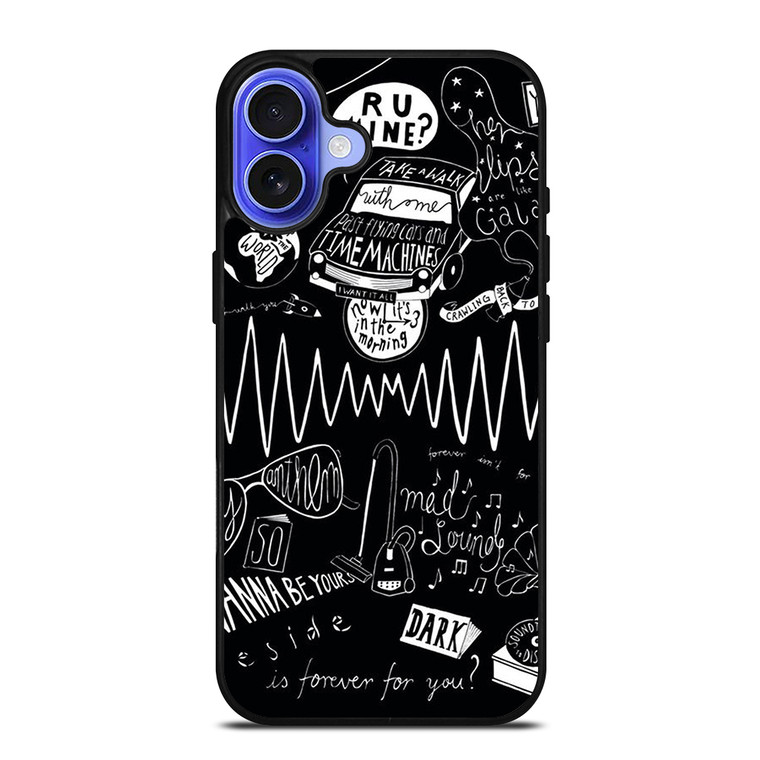 ARCTIC MONKEYS LYRIC iPhone 16 Case Cover ARCTIC MONKEYS LYRIC iPhone 16 Case Cover