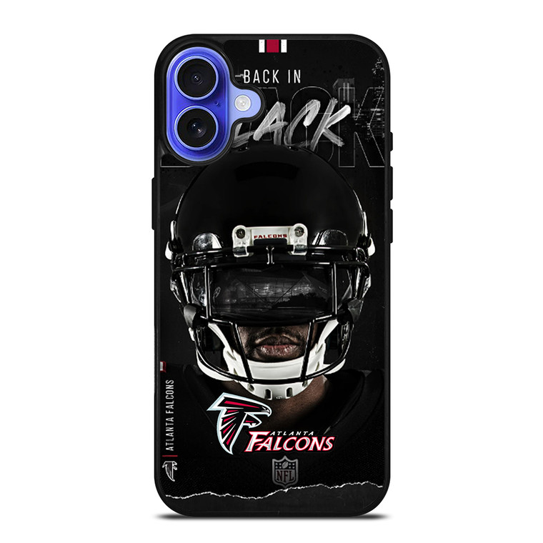 ATLANTA FALCONS BLACK iPhone 16 Case Cover