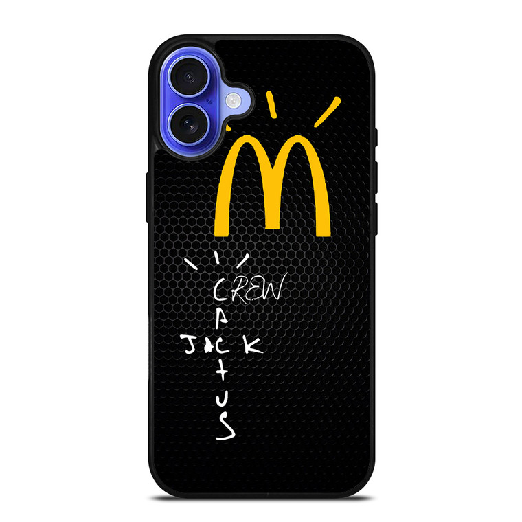 CACTUS JACK TRAVIS SCOTT MCDONALD'S METAL LOGO iPhone 16 Case Cover