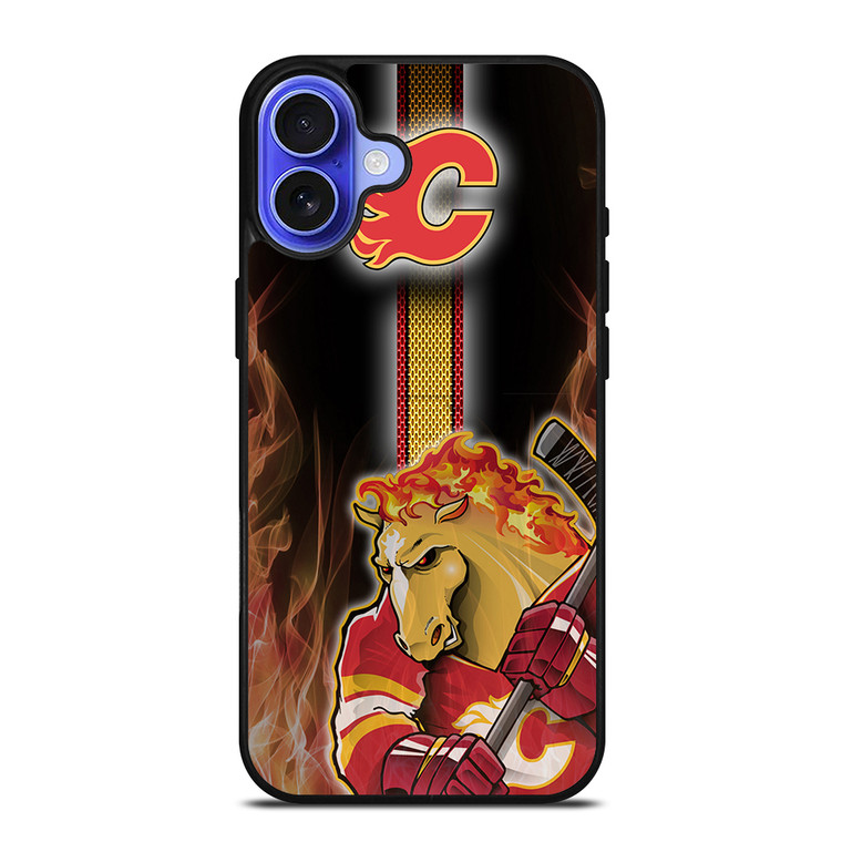 CALGARY FLAMES MASCOT iPhone 16 Case Cover