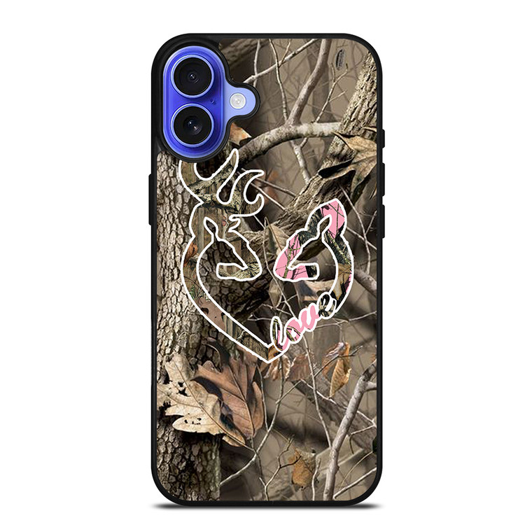 CAMO LOVE BROWNING iPhone 16 Case Cover