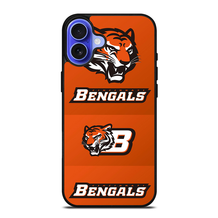 CINCINNATI BENGALS LOGO iPhone 16 Case Cover
