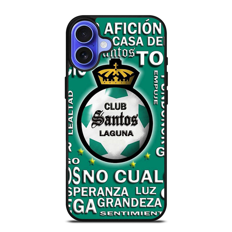 CLUB SANTOS LAGUNA FOOTBALL LOGO 2 iPhone 16 Case Cover