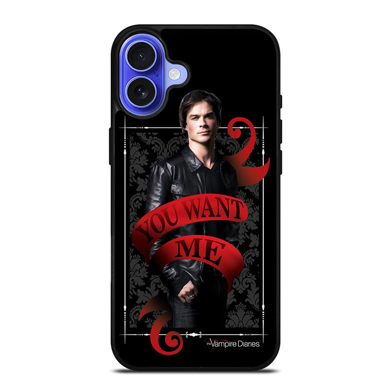 DAMON SALVATORE VAMPIRE DIARIES iPhone 16 Case Cover
