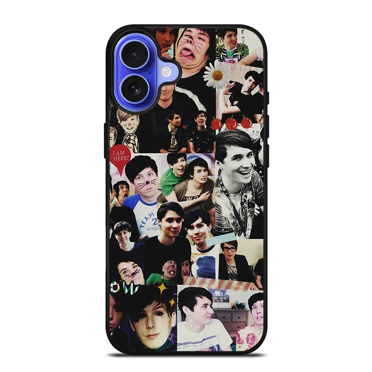 DAN AND PHIL COLLAGE 2 iPhone 16 Case Cover DAN AND PHIL COLLAGE 2 iPhone 16 Case Cover